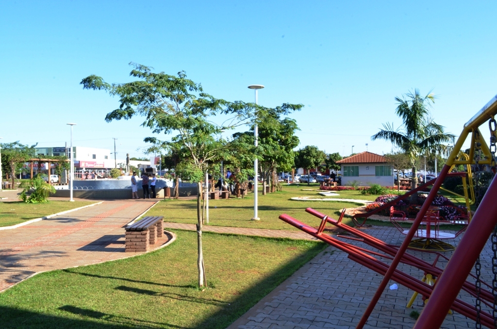 Praça central em Engenheiro Beltrão