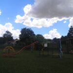 Equipamentos para prática de exercícios físicos localizado no Parque Municipal Teodoro de Oliveira