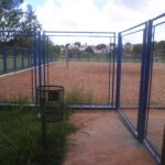 Quadras esportivas localizadas no Parque Municipal Teodoro de Oliveira