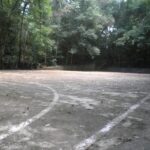 Quadras esportivas localizadas no Parque Municipal Teodoro de Oliveira