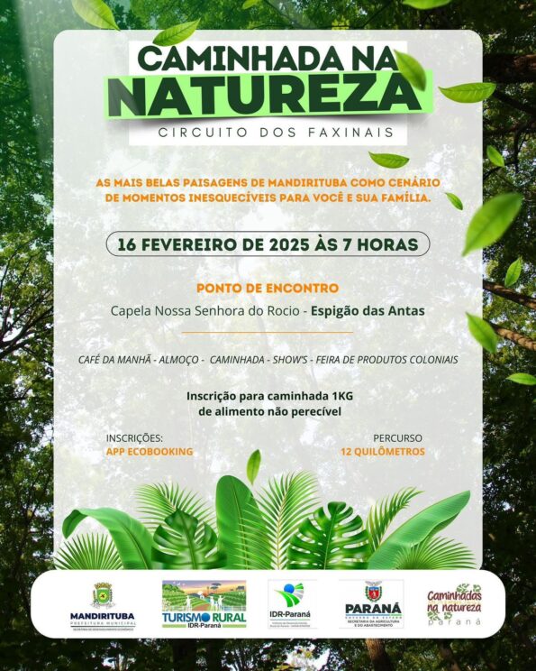 Caminhada na Natureza de Mandirituba 2025 – T&L